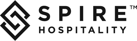 spire hospitality logo in black