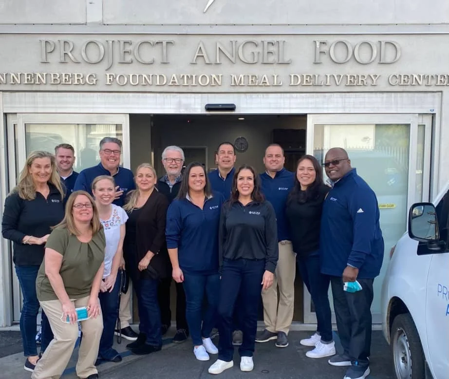 spire hospitality volunteers at project angel food