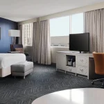 interior view of DoubleTree by Hilton Hotel Nashville Downtown bedroom