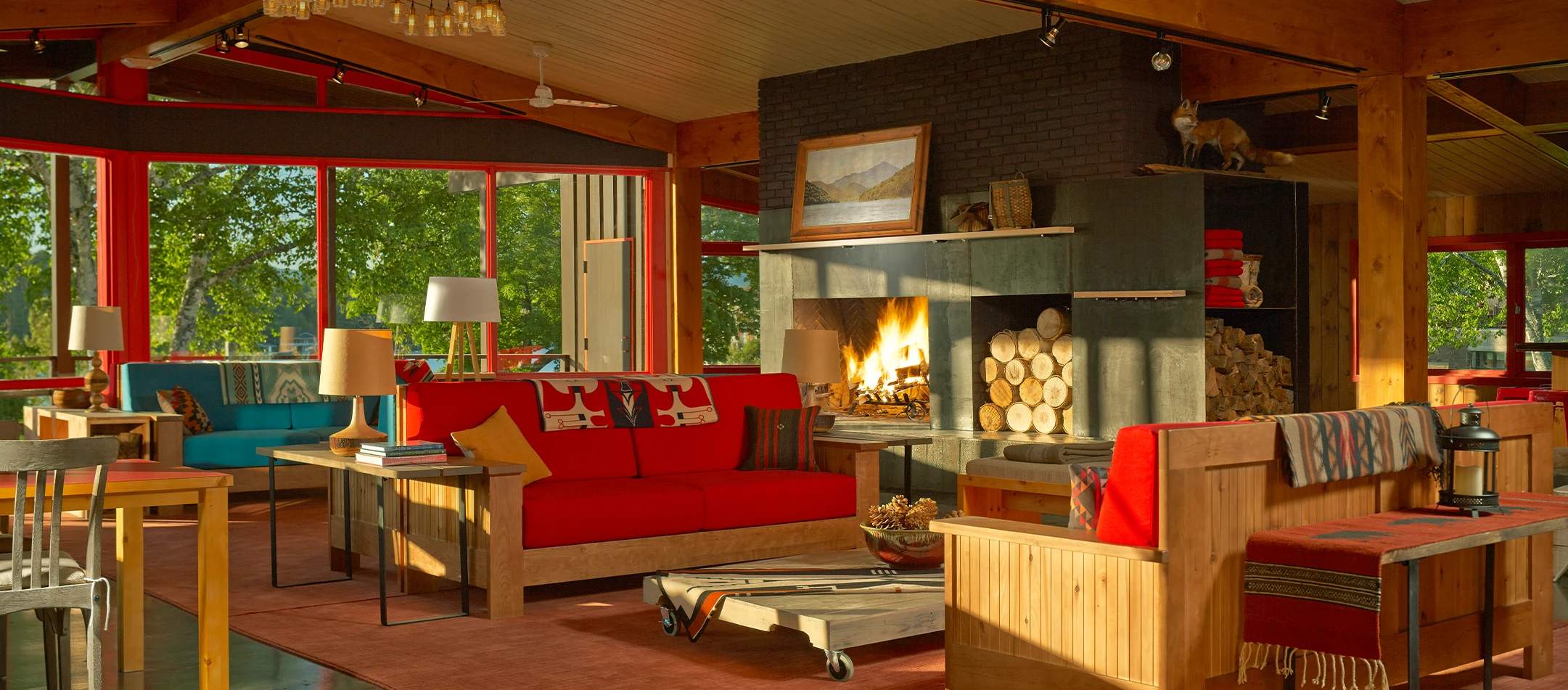 The lobby at High Peaks Resort - Lake Placid