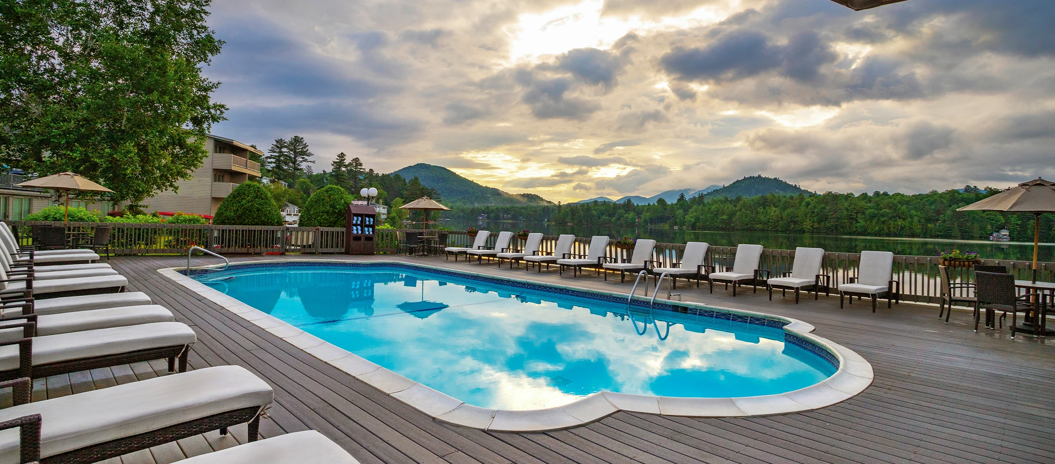 outdoor pool at High Peaks Resort - Lake Placid