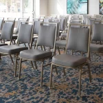 close-up of chairs inside the conference room at Hilton Garden Inn Fremont Milpitas