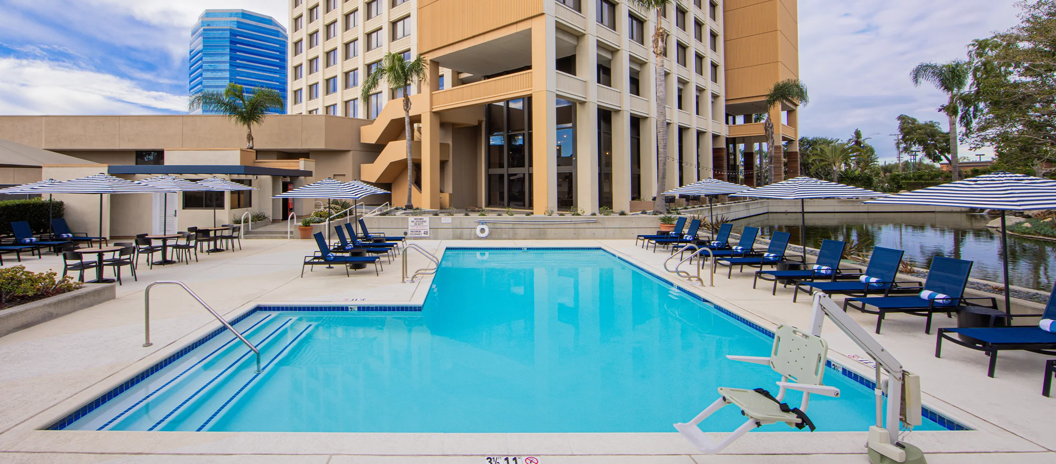 outdoor pool at Hotel Fera Anaheim, a DoubleTree by Hilton