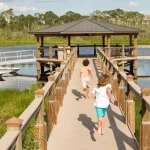 dock on lake austin at The Grove Resort & Water Park Orlando