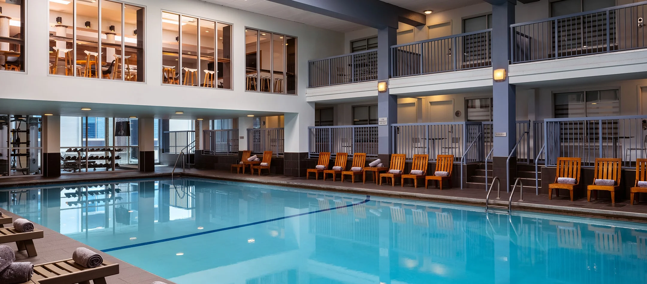 pool inside Renaissance Minneapolis Bloomington Hotel