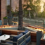 patio facing the sky at Hotel Fera Anaheim, a DoubleTree by Hilton