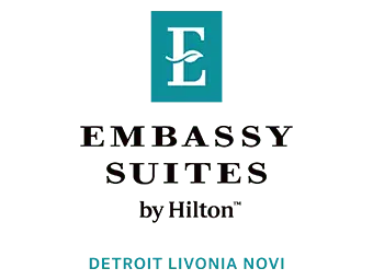 Embassy Suites by Hilton Detroit Livonia Novi branding