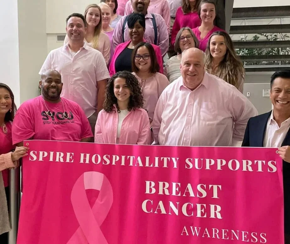 spire hospitality supports breast cancer awareness