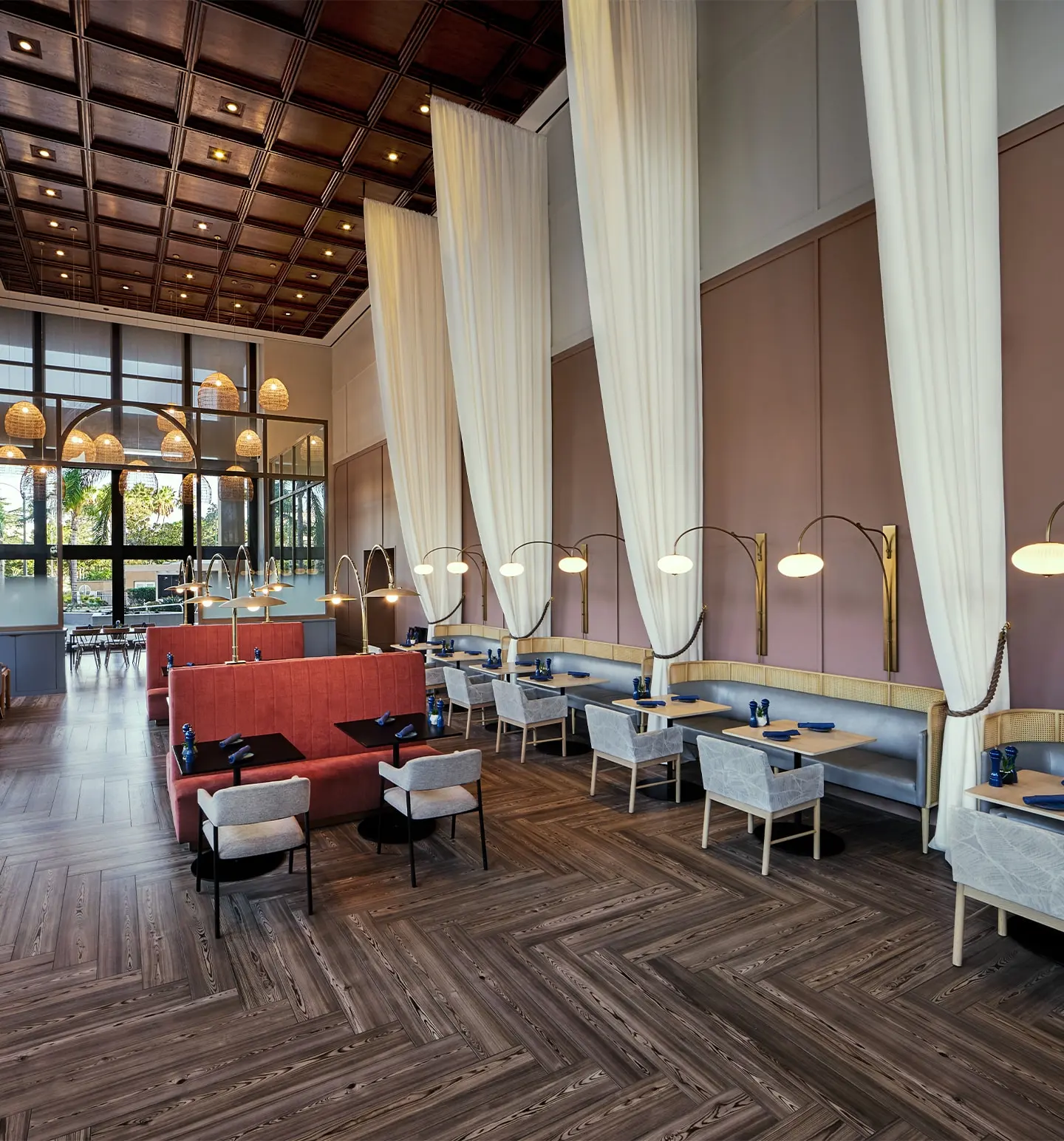 interior view of the peel restaurant