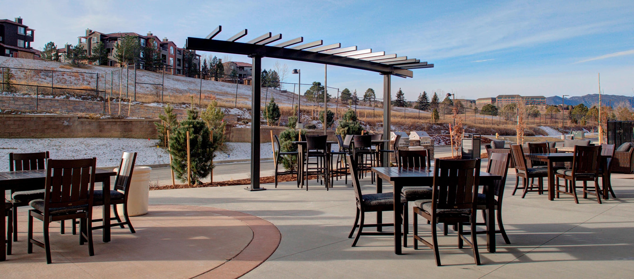 bar area outside at Fairfield Inn & Suites by Marriott Boulder Broomfield Interlocken