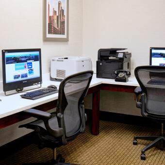 office space at hilton detroit