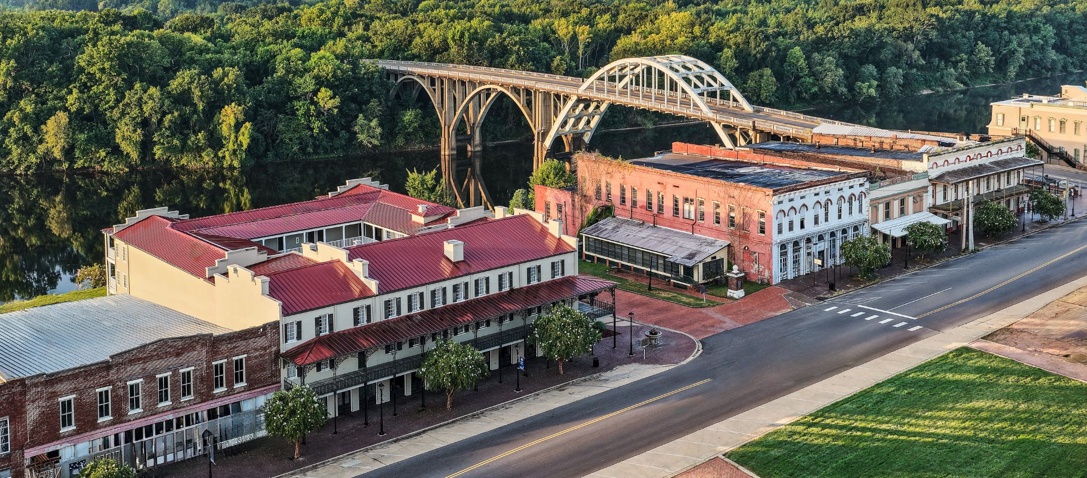 aerial view of St. James Hotel