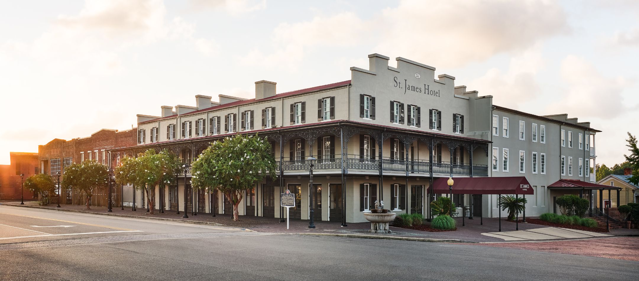 exterior view of st.james hotel