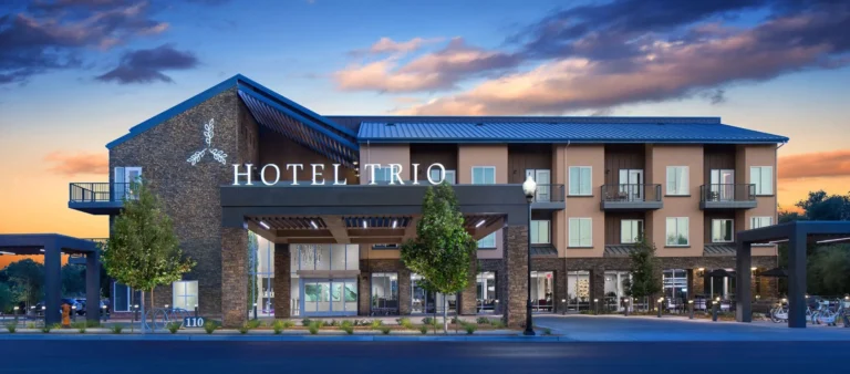 Exterior view of Hotel Trio Healdsburg