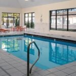 The indoor pool at Holiday Inn & Suites Boston-Peabody