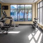 The fitness room at Holiday Inn & Suites Boston-Peabody