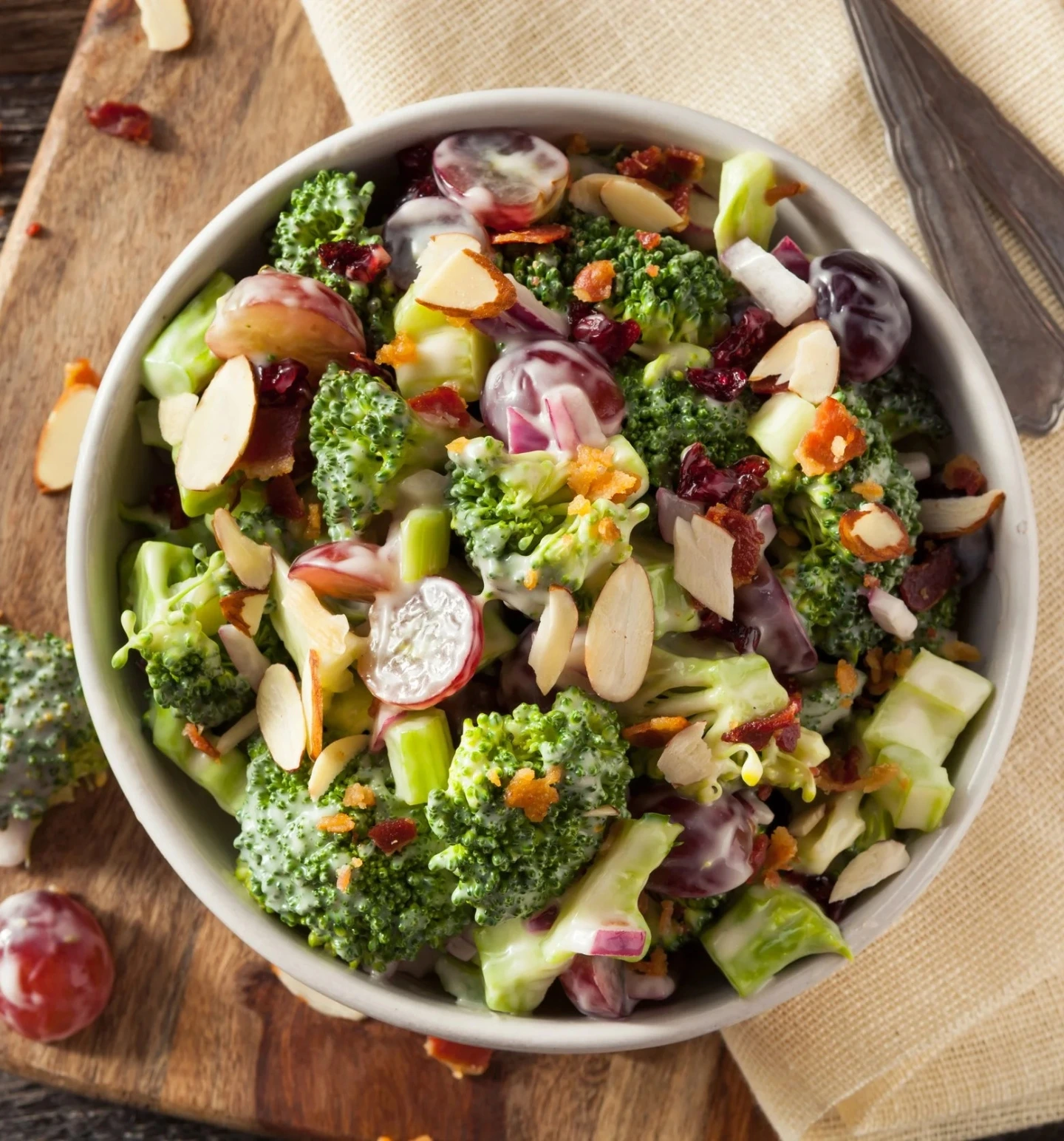 A broccoli bowl from Bramble Restaurant and Bar