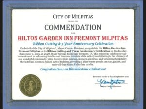 Commendation certificate